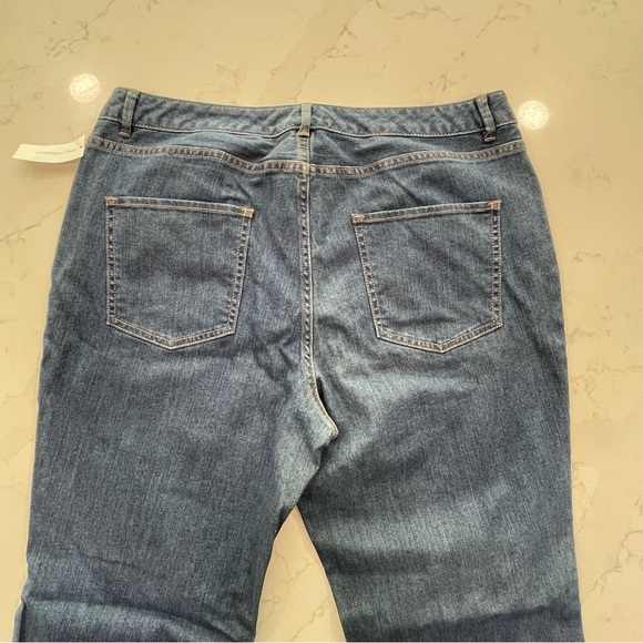Coldwater Creek Natural 5 Pocket Bootcut Denim Blue Jeans - Size 16 - NWT - Picture 5 of 11